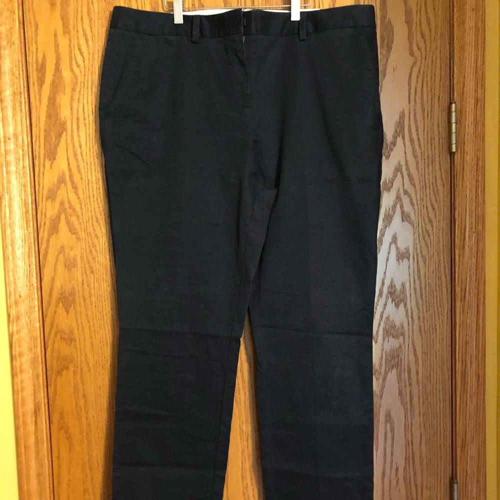 NWT Lands End chino pants navy 18